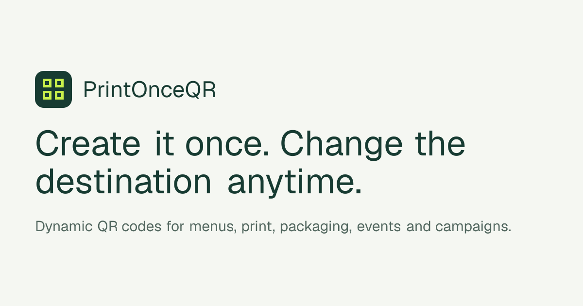 PrintOnceQR screenshot 1
